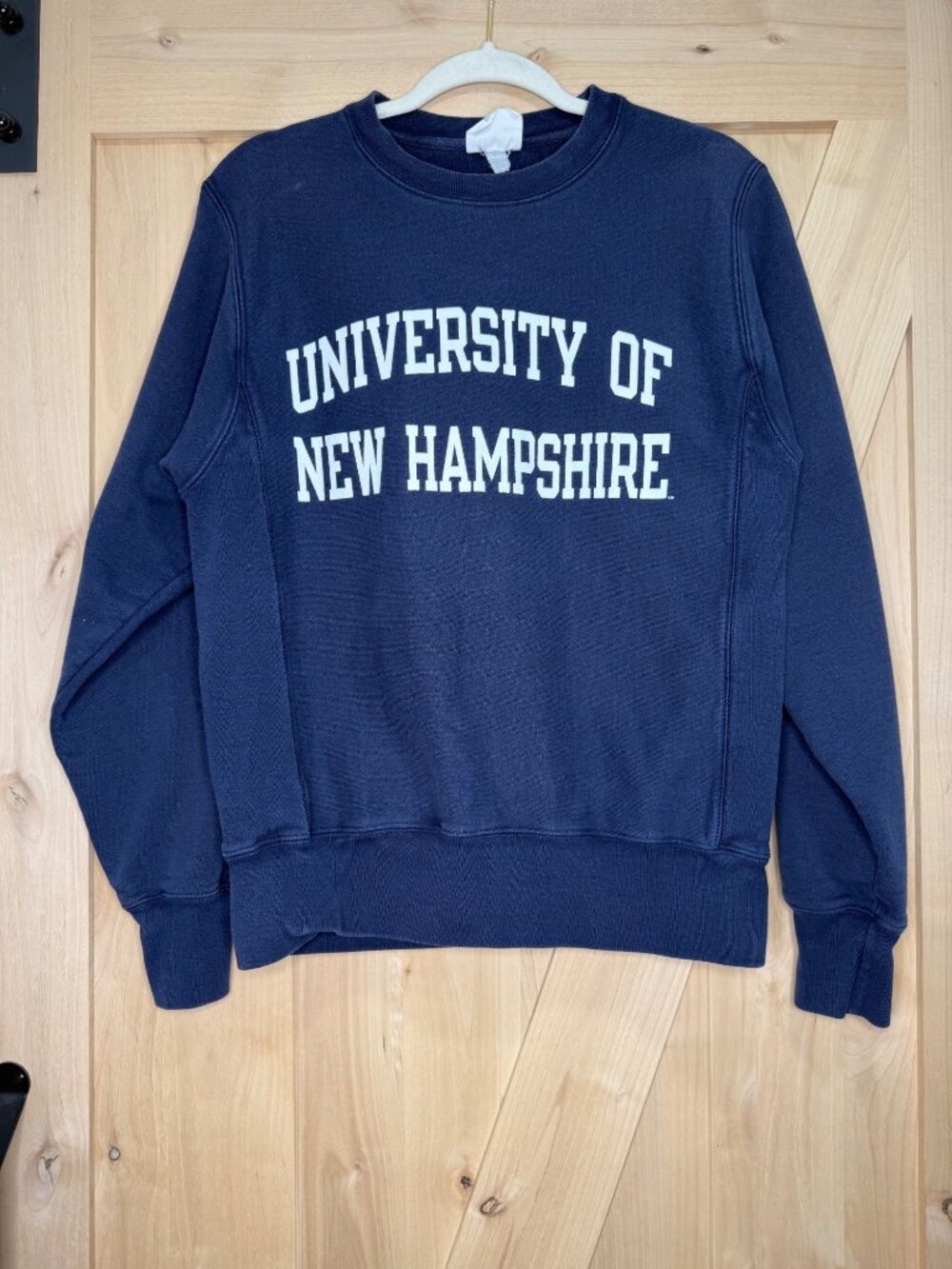 Champion University Of New Hampshire Reverse Weave Sweatshirt Navy Small